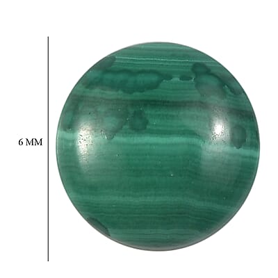 Set of 2 African Malachite (Rnd 6 mm) 1.69 ctw