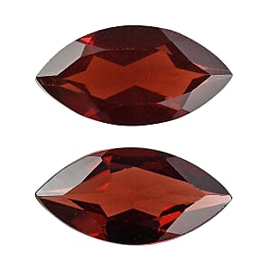 Set of 2 Mozambique Garnet (Mrq 10x5 mm) 1.73 ctw