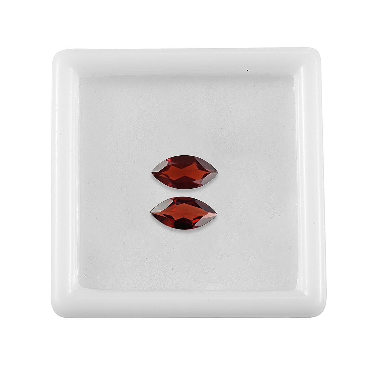 Set of 2 Mozambique Garnet (Mrq 10x5 mm) 1.73 ctw image number 2