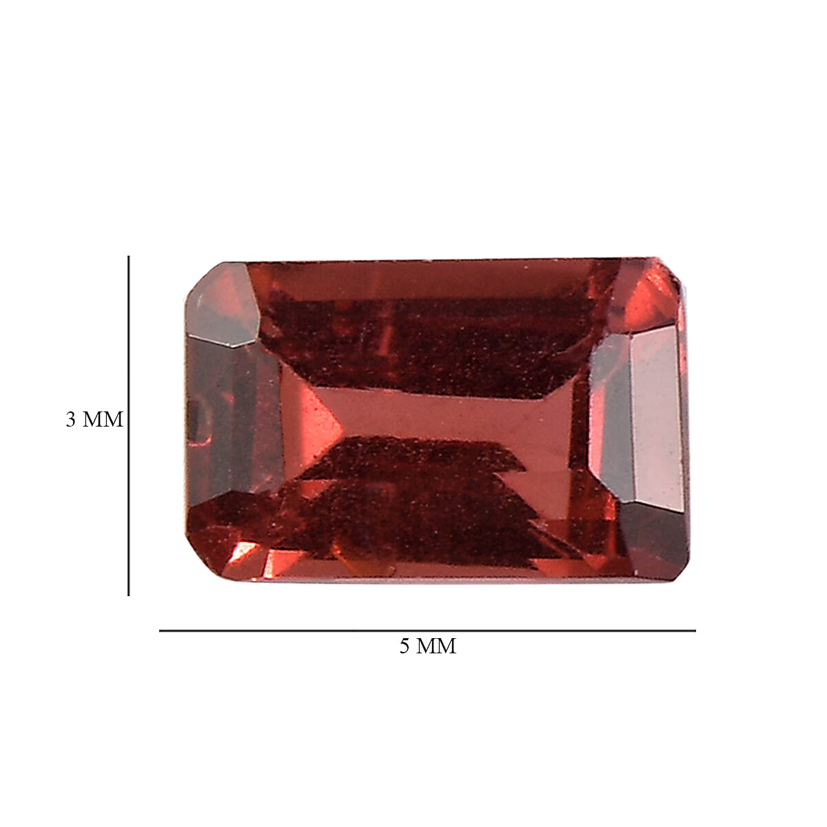 Set of 3 Mozambique Garnet (Oct 5x3 mm) 1.13 ctw image number 3