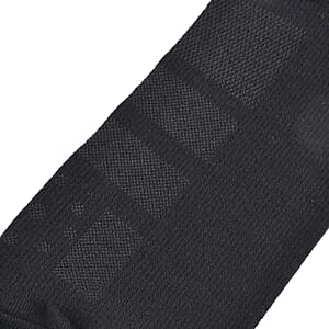 Livmore Set of 4 Pairs Copper Infused Infrared Compression Socks - Large, Men 9 -12 & Women 10.5 - 13 (Black)