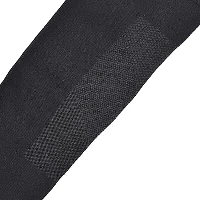 Livmore Set of 4 Pairs Copper Infused Infrared Compression Socks - Large, Men 9 -12 & Women 10.5 - 13 (Black)