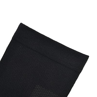 Livmore Set of 4 Pairs Copper Infused Infrared Compression Socks - Large, Men 9 -12 & Women 10.5 - 13 (Black)