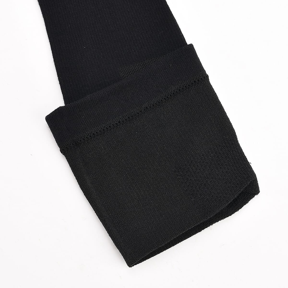 Livmore Set of 4 Pairs Copper Infused Infrared Compression Socks - Small Men 6-8 & Women 7.5-10 (Black) image number 6