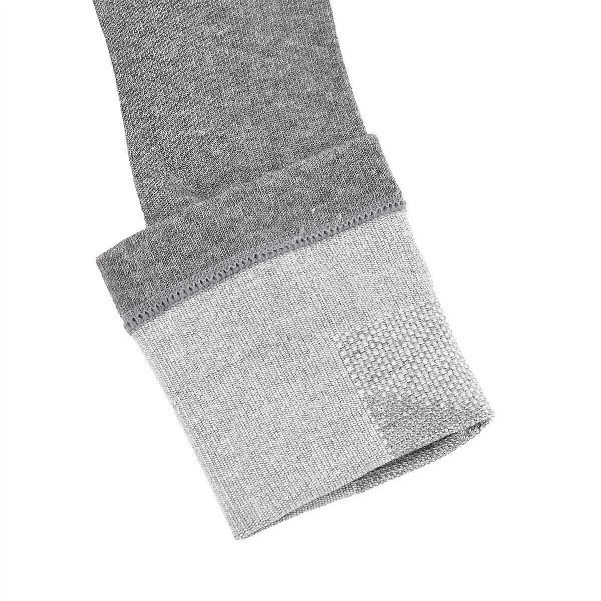 Livmore Set of 4 Pairs Copper Infused Infrared Compression Socks - Large Men 9 -12 & Women 10.5 - 13 (Grey) image number 6