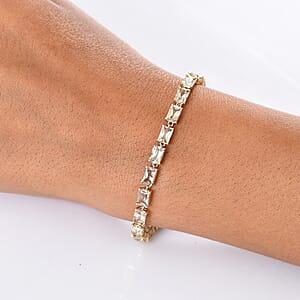 Luxoro AAA Turkizite 14.90 ctw Bracelet in 10K Yellow Gold (7.25 In) 4.50 Grams