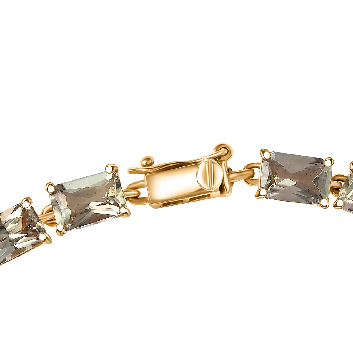 Luxoro AAA Turkizite 14.90 ctw Bracelet in 10K Yellow Gold (7.25 In) 4.50 Grams image number 3
