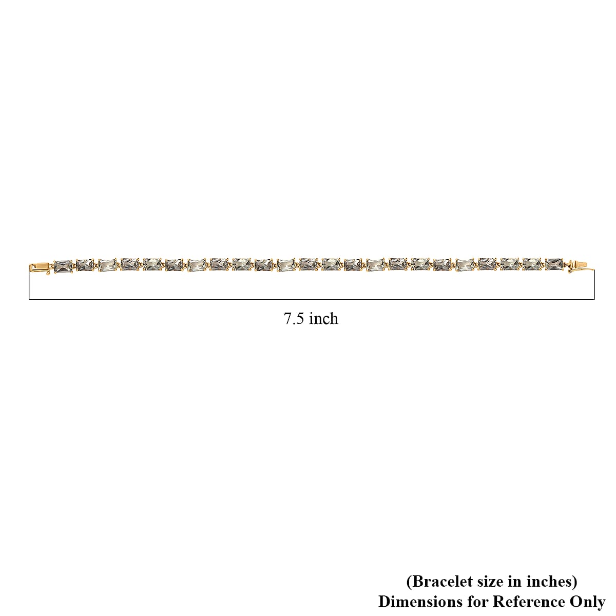 Luxoro AAA Turkizite 14.90 ctw Bracelet in 10K Yellow Gold (7.25 In) 4.50 Grams image number 4