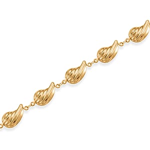 TLV Linked Drop Necklace (19.5-21.5 Inches) in ION Plated YG Stainless Steel