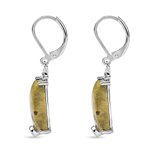 EverTrue Tasmanian Stichtite and Multi Gemstone 12.00 ctw Earrings in Platinum Bond