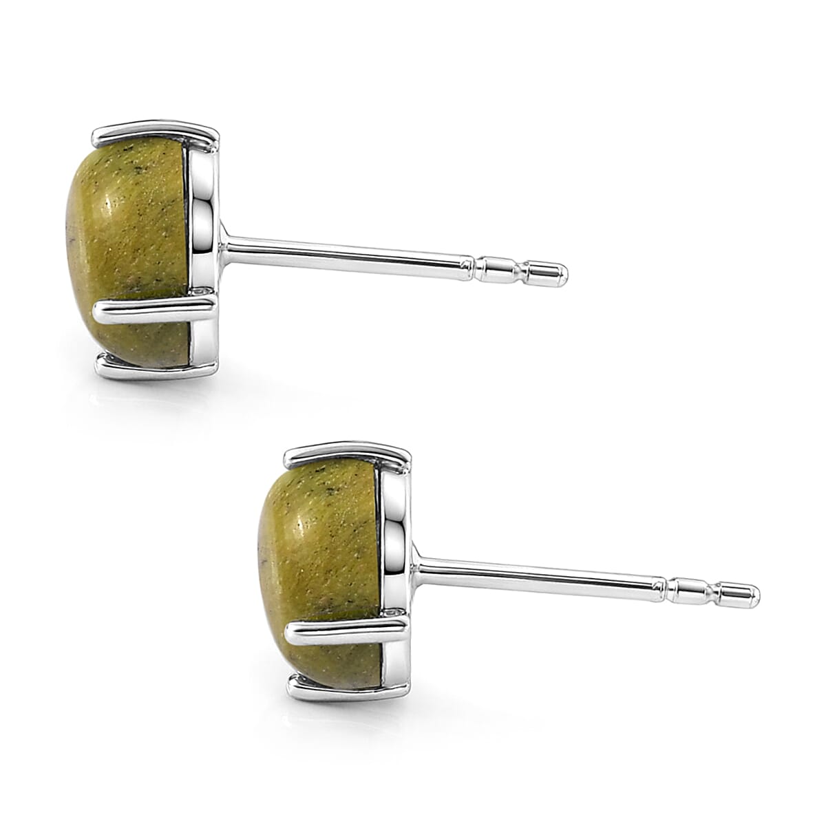 D'Joy Tasmanian Stichtite 4.65 ctw Earrings in Platinum Over Sterling Silver image number 3