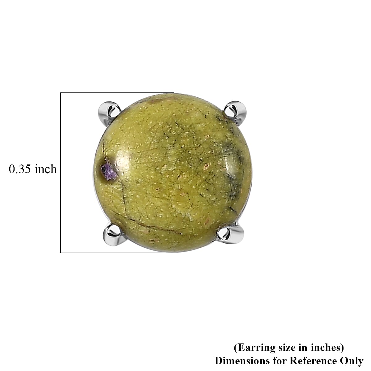 D'Joy Tasmanian Stichtite 4.65 ctw Earrings in Platinum Over Sterling Silver image number 4