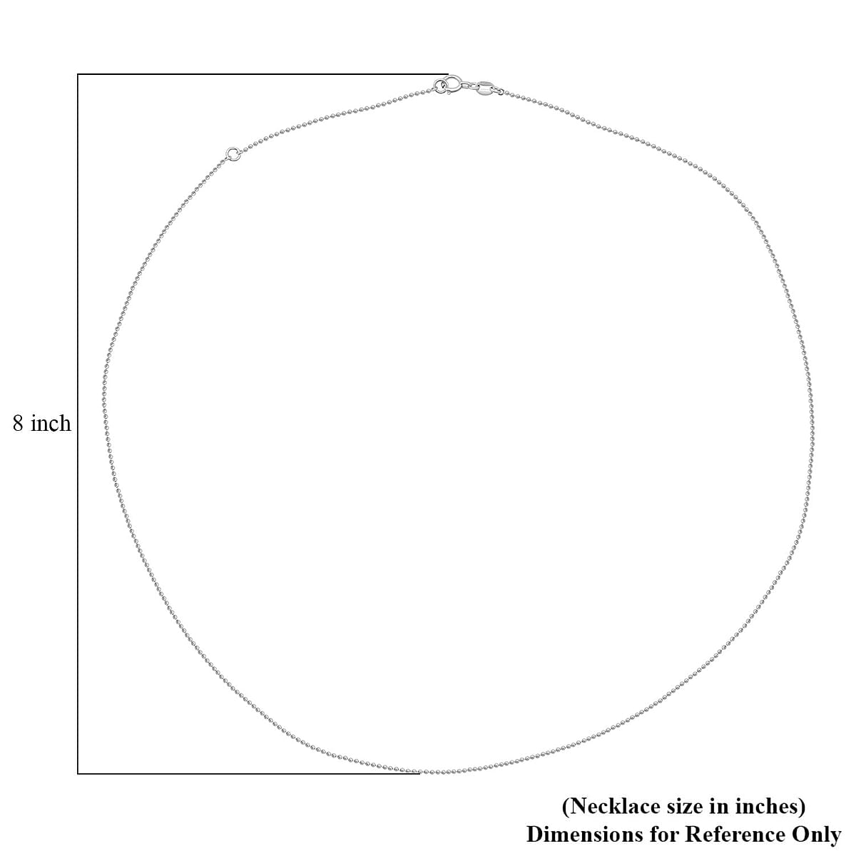 Beaded Chain Necklace in 950 Platinum 2.85 Grams 20 Inches image number 5