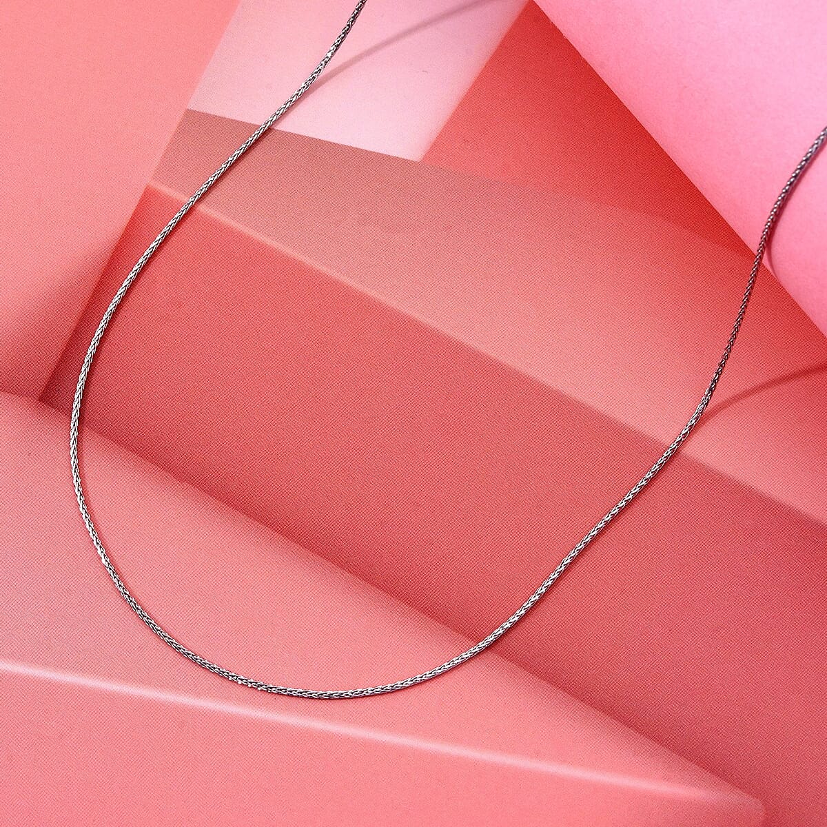 Foxtail Chain Necklace in 950 Platinum 2.85 Grams 20 Inches image number 1