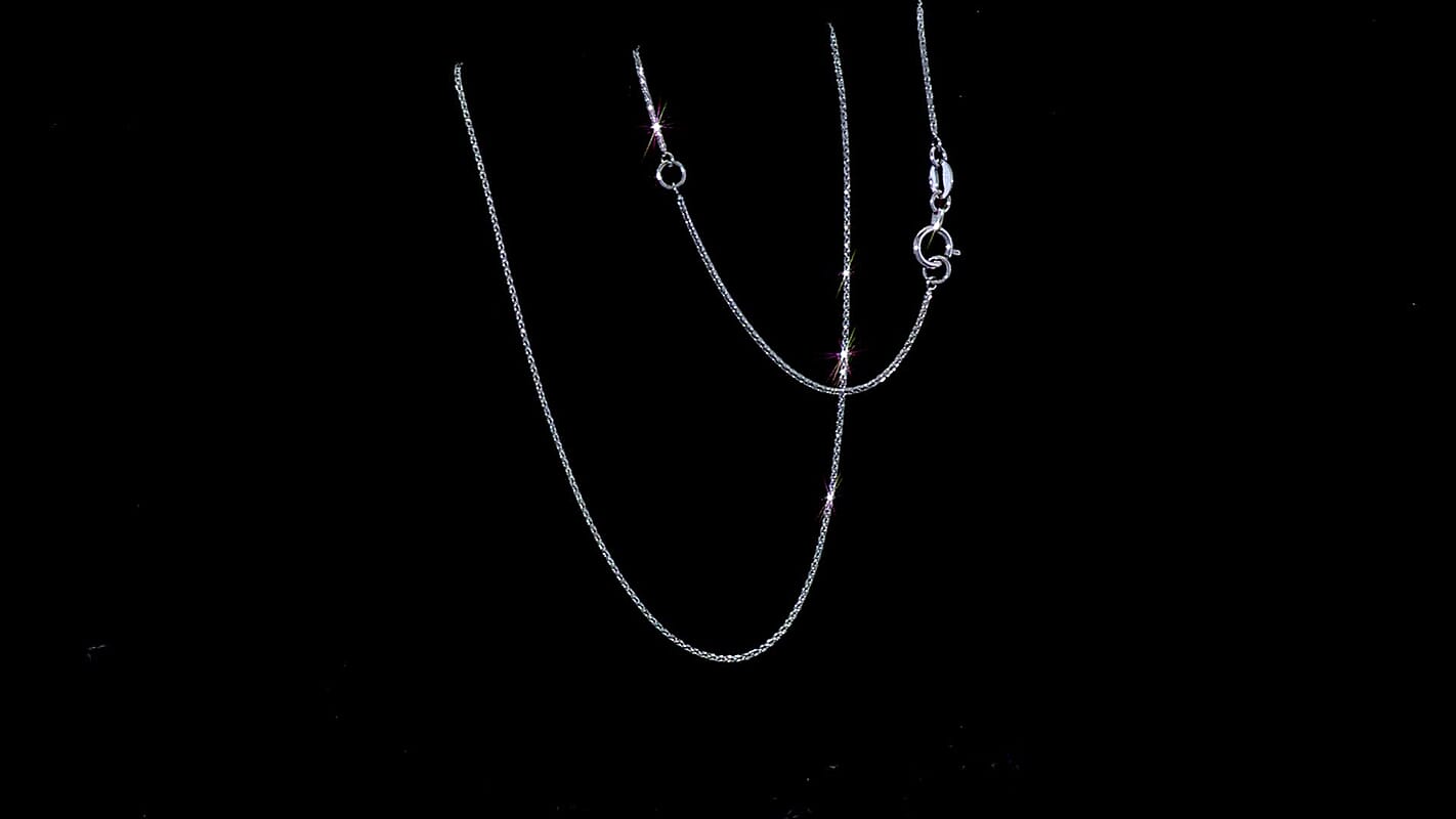 Fancy Foxtail Chain Necklace in 950 Platinum 2.85 Grams 20 Inches