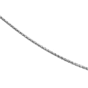 Fancy Foxtail Chain Necklace in 950 Platinum 2.85 Grams 20 Inches