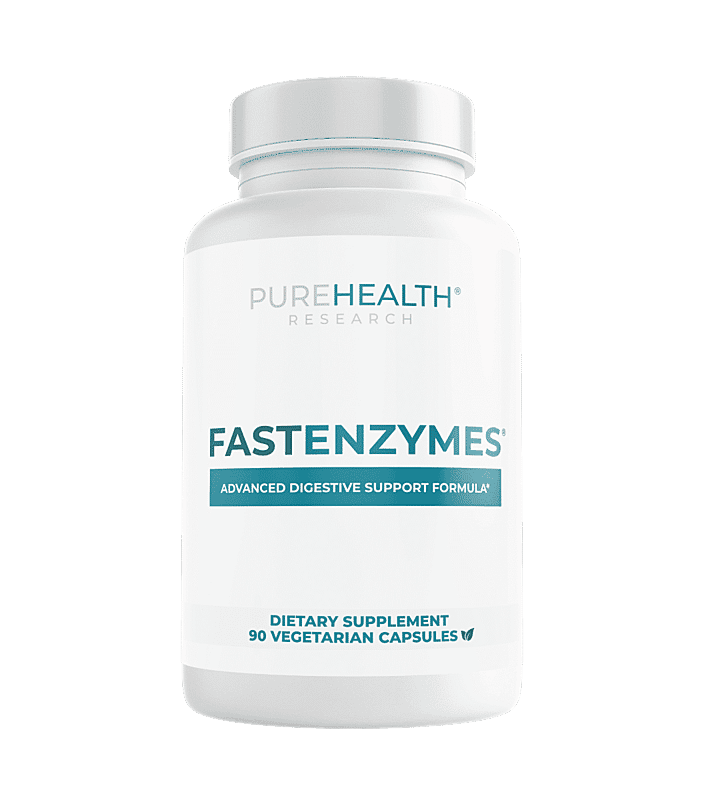 PureHealth Research Fast Enzymes Dietary Supplement 90 Vegetarian Capsules