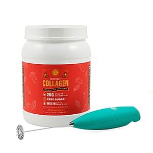 About Your Collagen Grass Fed Collagen I & II Dietary Supplement with Electric Frother (25.45oz) -Holiday Hot Chocolate