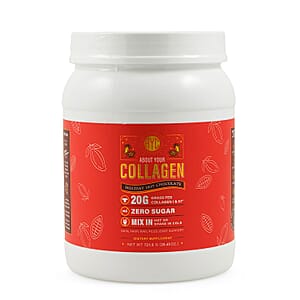 About Your Collagen Grass Fed Collagen I & II Dietary Supplement with Electric Frother (25.45oz) -Holiday Hot Chocolate