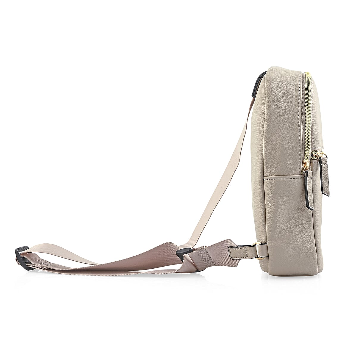Closeout Loume Taupe Sling Bag with Detachable Pouch image number 5