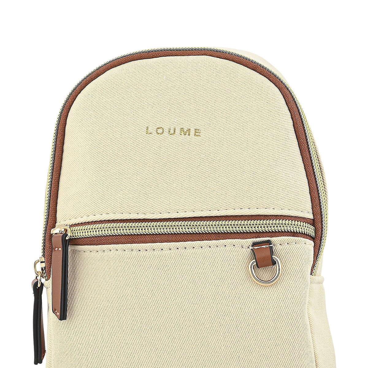 Closeout Loume Off-white Sling Bag with Detachable Pouch image number 5