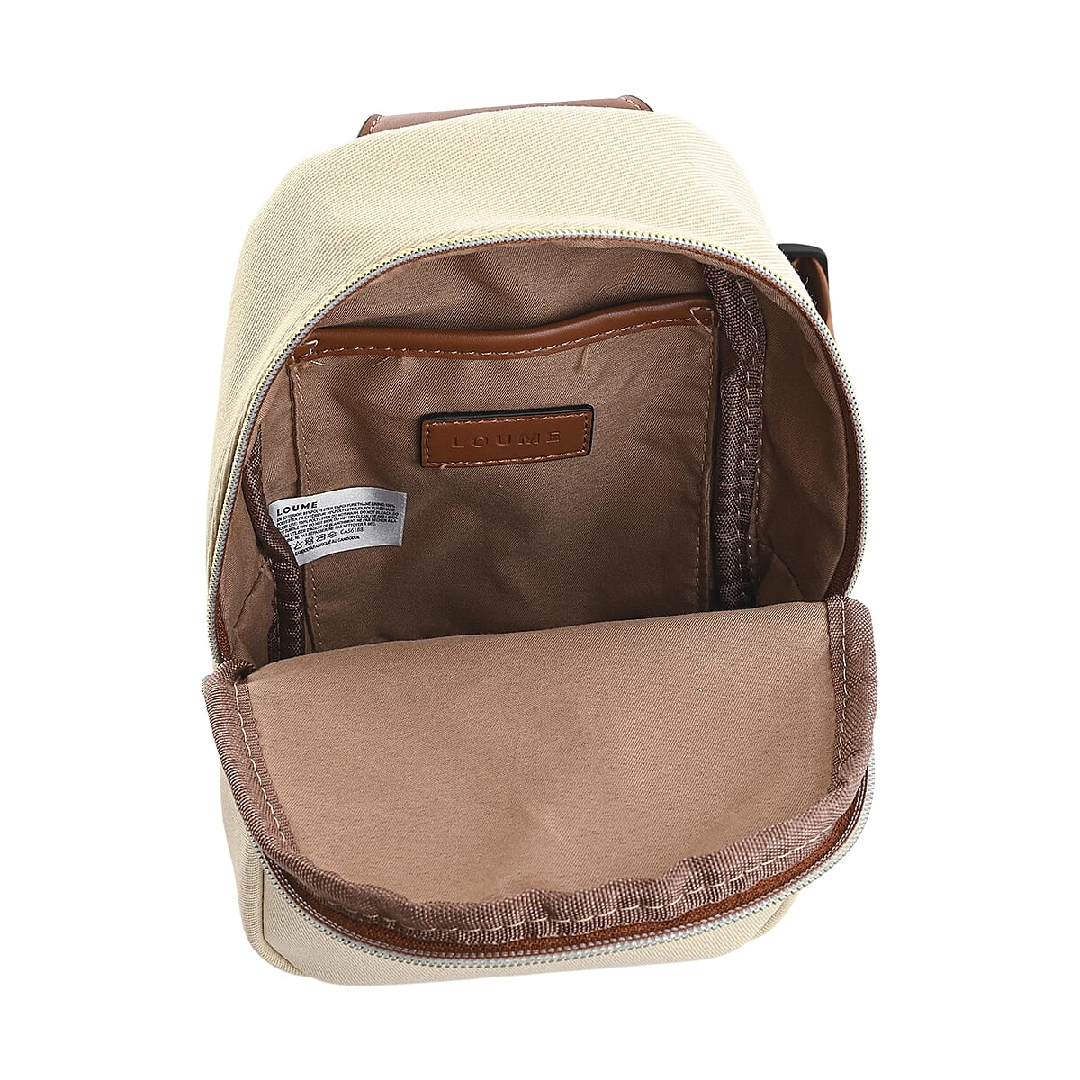 Closeout Loume Off-white Sling Bag with Detachable Pouch image number 9