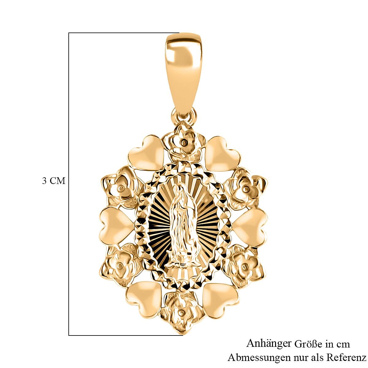 Luxoro Pendant without Chain in 14K Yellow Gold 2.80 Grams