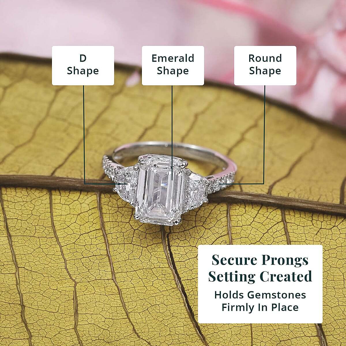 Doorbuster IGI Certified Luxuriant Lab Grown Diamond E-F VS 4.00 ctw Radiant Elegance Ring in 950 Platinum (Size 10.0) image number 4