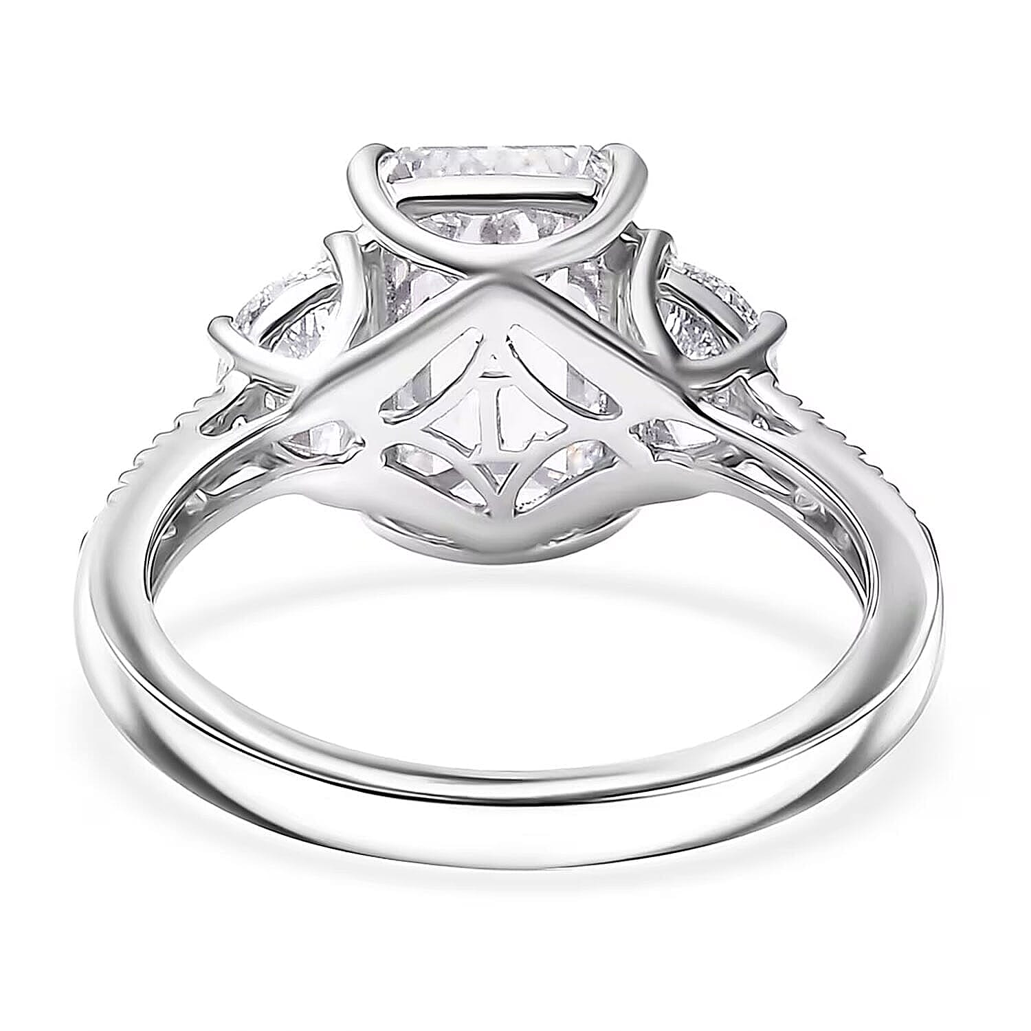 IGI Certified Luxuriant Lab Grown Diamond (E-F, VS) Ring in 950 Platinum 4.00 ctw (Size 10.0)