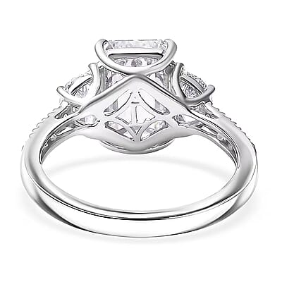 IGI Certified Luxuriant Lab Grown Diamond (E-F, VS) Ring in 950 Platinum 4.00 ctw (Size 10.0)