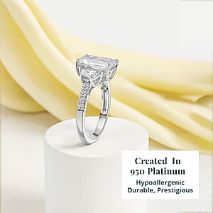 IGI Certified Luxuriant Lab Grown Diamond (E-F, VS) Ring in 950 Platinum 4.00 ctw (Size 9.0)