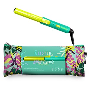 Glister Mini Curls Travel Clip Curler with Carrying Pouch - Lemonade