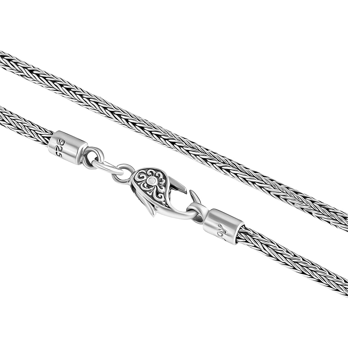 Doorbuster D'Joy Bali Legacy Tulang Naga Chain Necklace in Sterling Silver 29.15 Grams 36 Inches image number 3