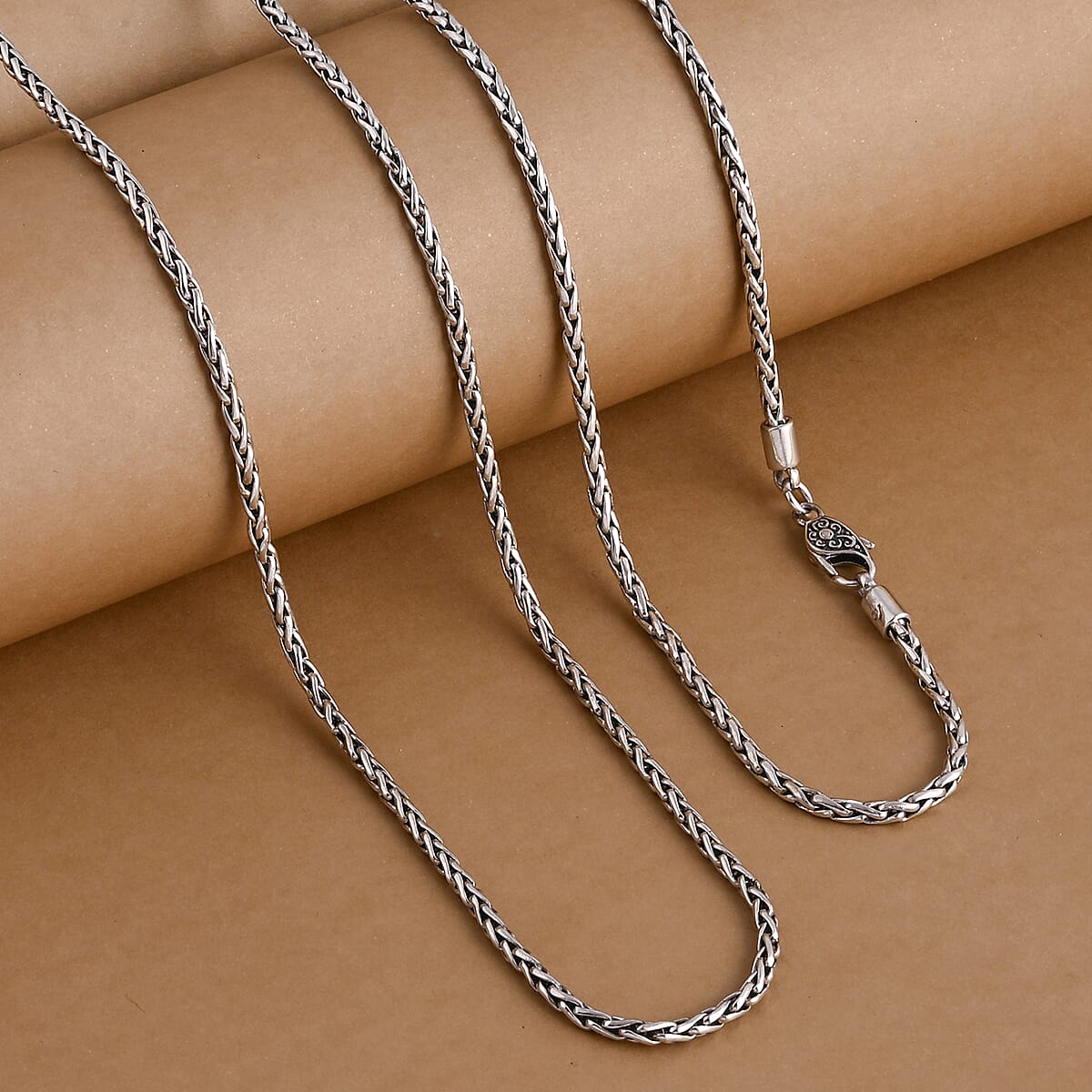 Doorbuster D'Joy Bali Legacy Padian Chain Necklace in Sterling Silver 28.30 Grams 36 Inches image number 1