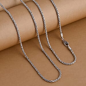  D'Joy Bali Legacy Padian Chain Necklace in Sterling Silver 28.30 Grams 36 Inches