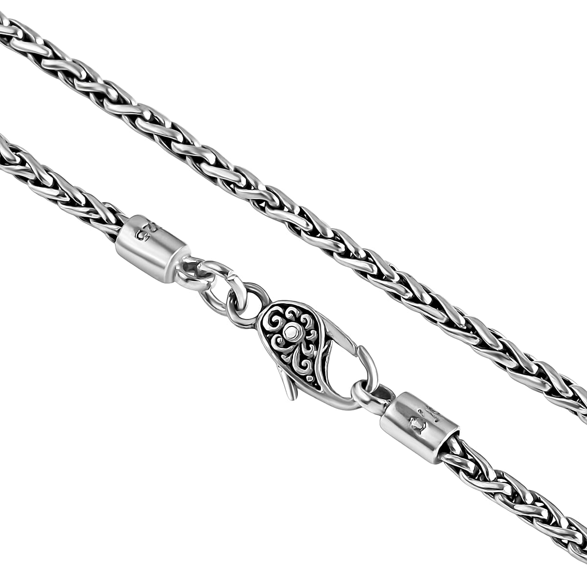 Doorbuster D'Joy Bali Legacy Padian Chain Necklace in Sterling Silver 28.30 Grams 36 Inches image number 3