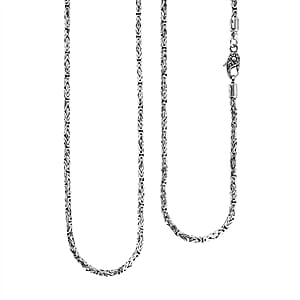 Doorbuster D'Joy Bali Legacy Borobudur Chain Necklace in Sterling Silver 37.50 Grams 36 Inches