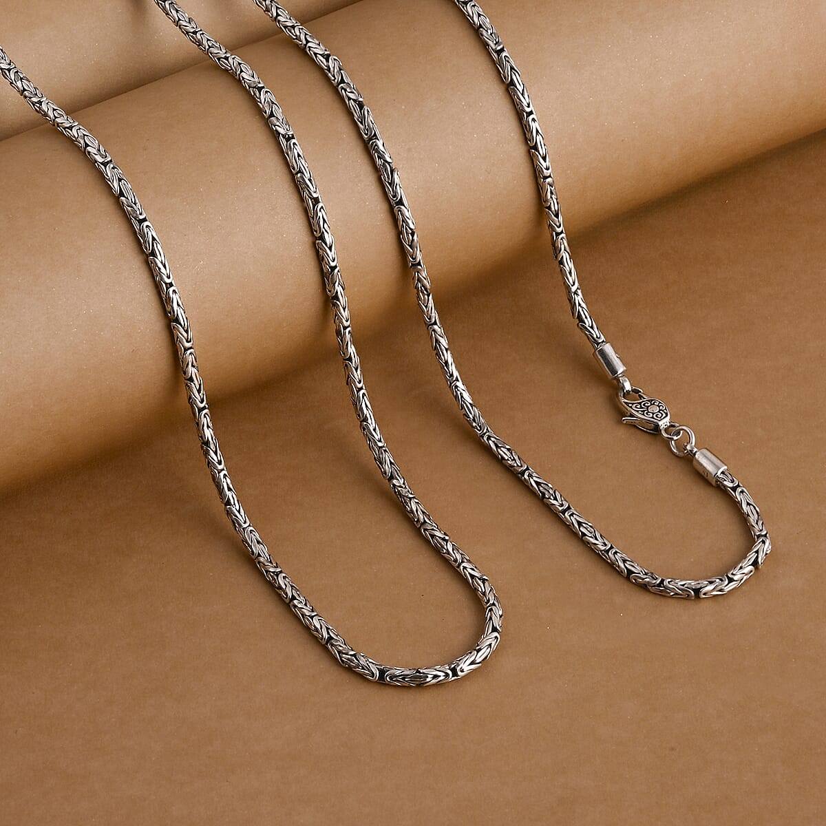 Doorbuster D'Joy Bali Legacy Borobudur Chain Necklace in Sterling Silver 37.50 Grams 36 Inches image number 1