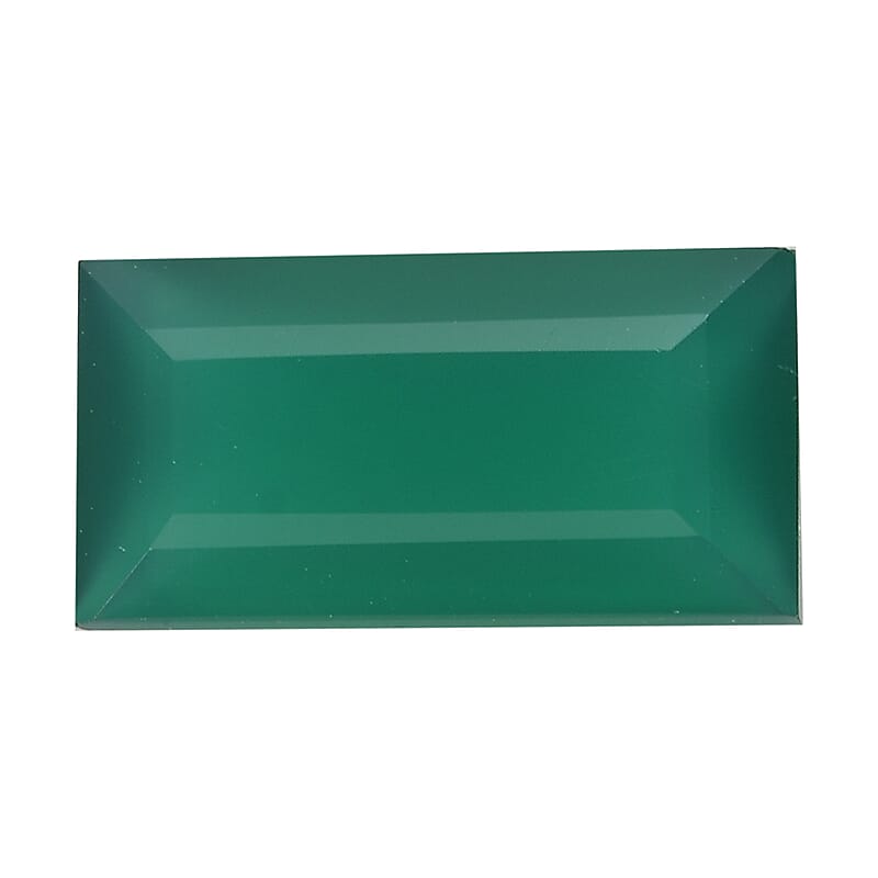 Green Onyx (Bgt 12x6 mm) 2.57 ctw