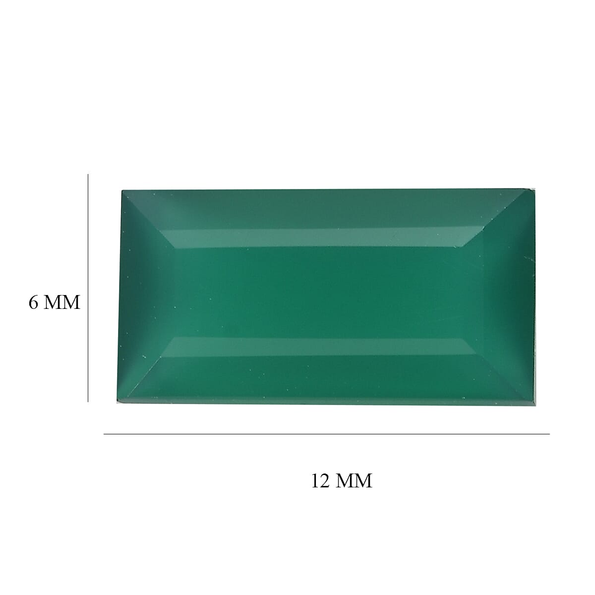 Green Onyx (Bgt 12x6 mm) 2.57 ctw image number 4