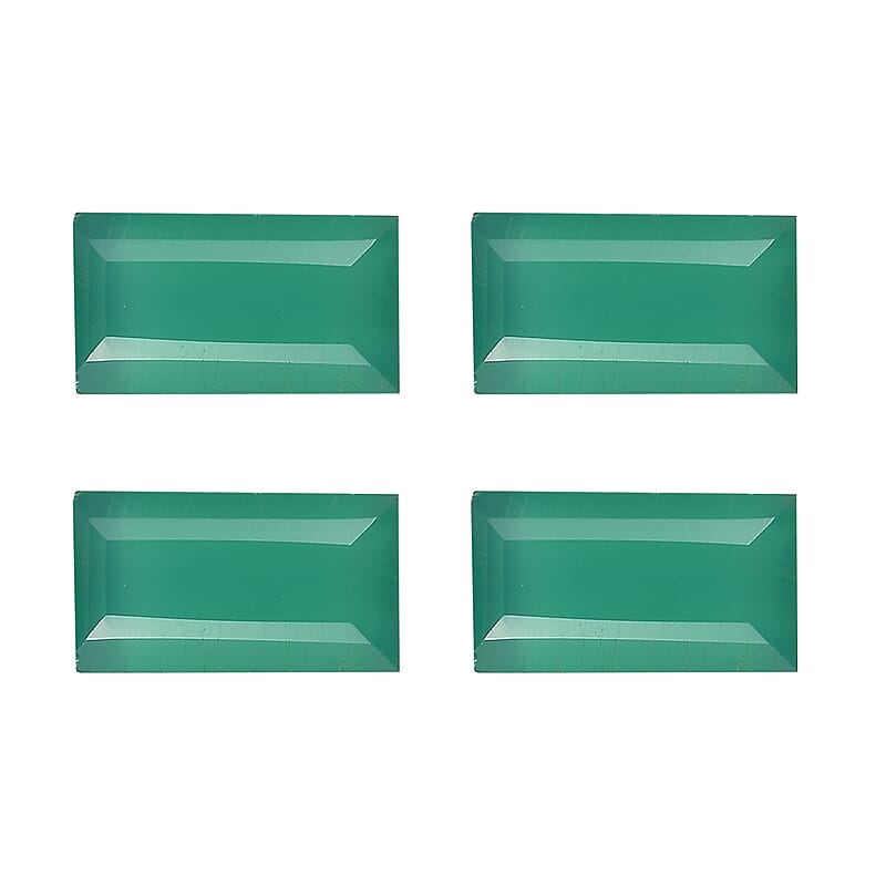 Green Onyx (Bgt 8x4 mm) 3.34 ctw