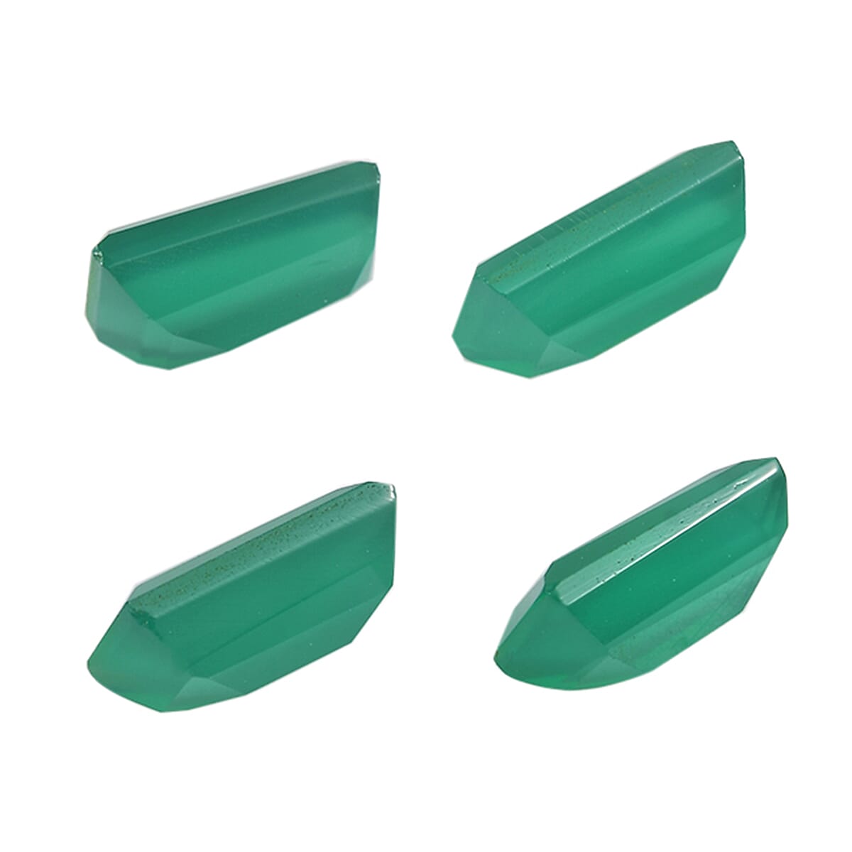 Green Onyx (Bgt 8x4 mm) 3.34 ctw image number 2