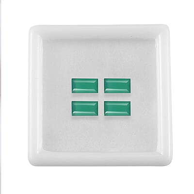 Green Onyx (Bgt 8x4 mm) 3.34 ctw