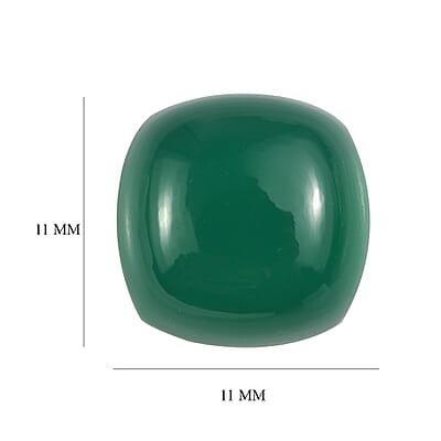 Green Onyx (Cush 11x11 mm) 5.13 ctw