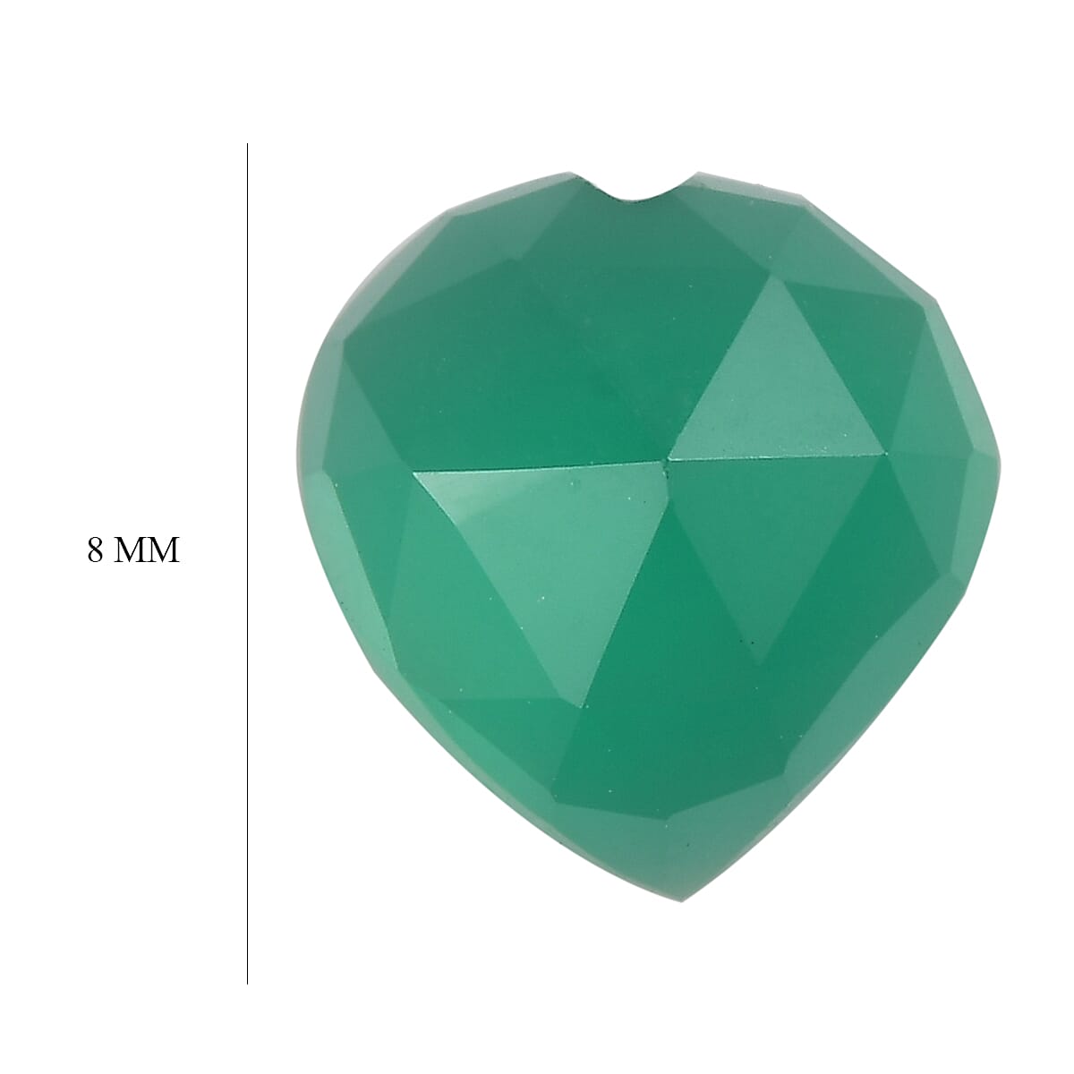 AA Green Onyx (Hrt 8 mm) 1.71 ctw image number 4