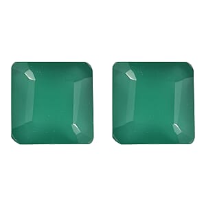 Asscher Cut Green Onyx (Oct 7x7 mm) 2.95 ctw