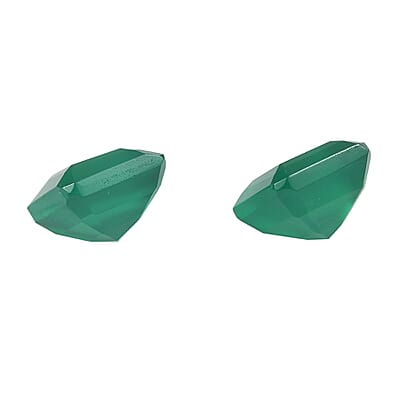 Asscher Cut Green Onyx (Oct 7x7 mm) 2.95 ctw