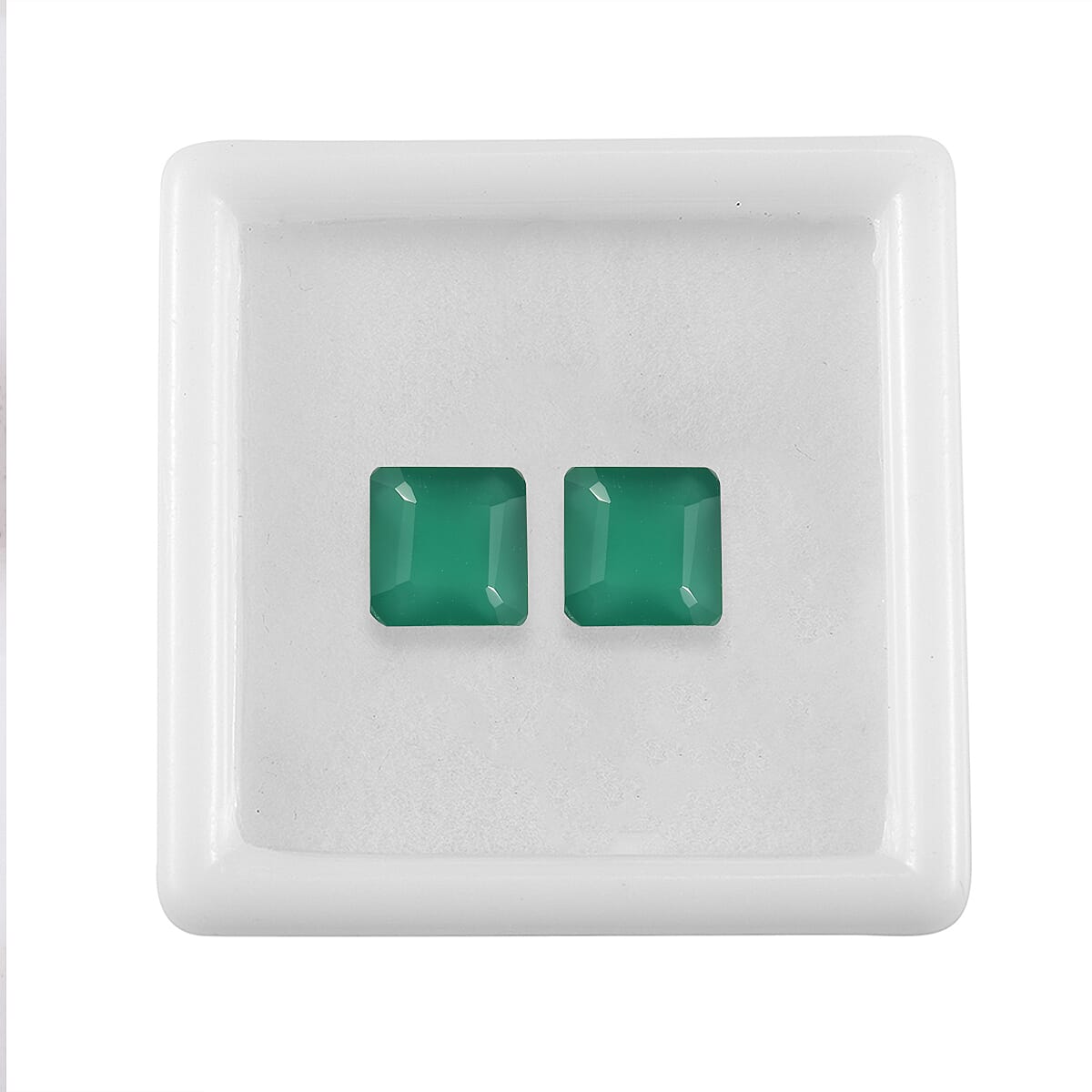 Asscher Cut Green Onyx (Oct 7x7 mm) 2.95 ctw image number 3