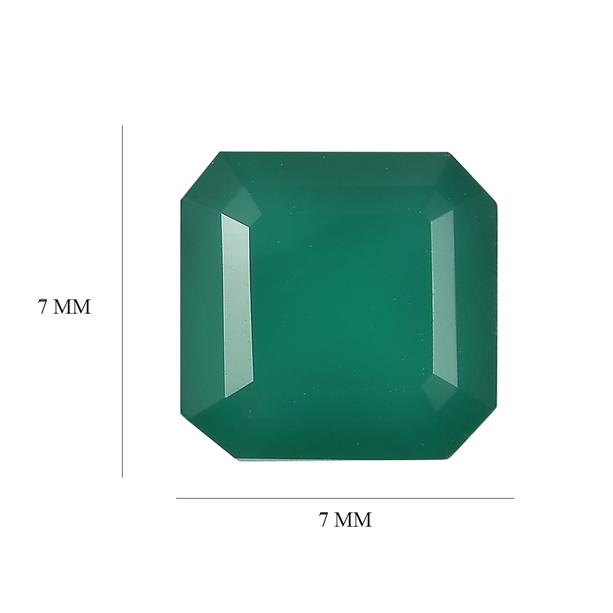 Green Onyx (Oct 7x7 mm) 2.99 ctw image number 4