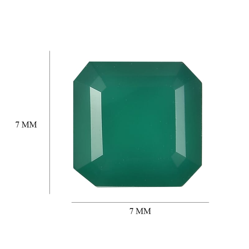Green Onyx (Oct 7x7 mm) 2.99 ctw